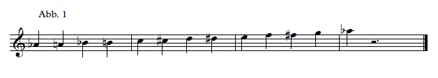 chromatische Tonleiter von Ab‘ bis Ab‘‘