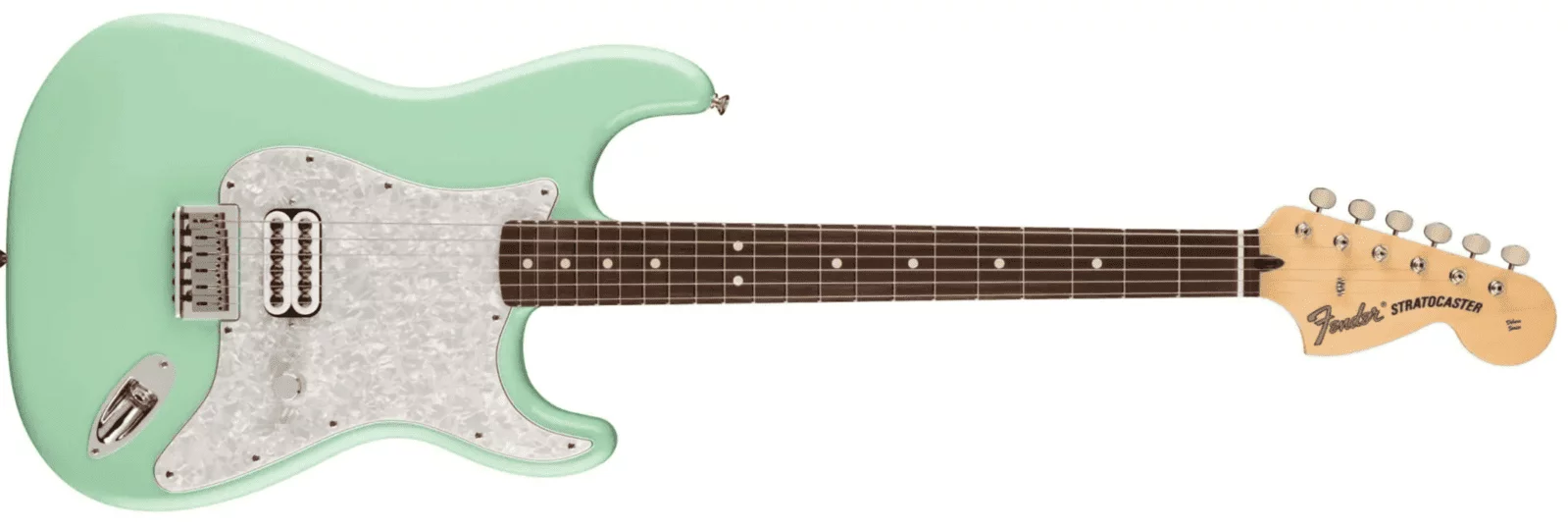 Fender Tom DeLonge Signature Stratocaster in Mintgrün.